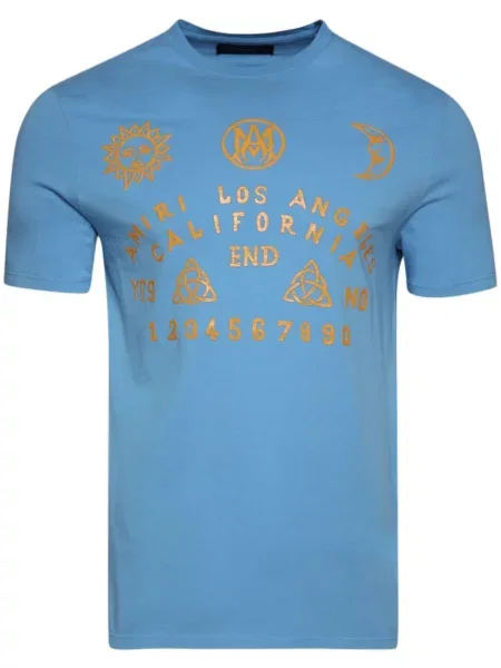 Tricou Amiri cu imagine albastru