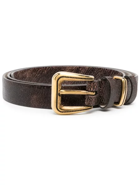 Cu centură curea Brunello Cucinelli din piele maro