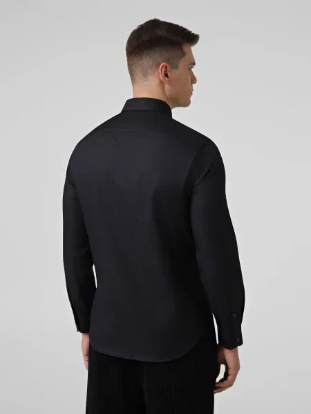 Сорочка класична Emporio Armani темно-синій синя