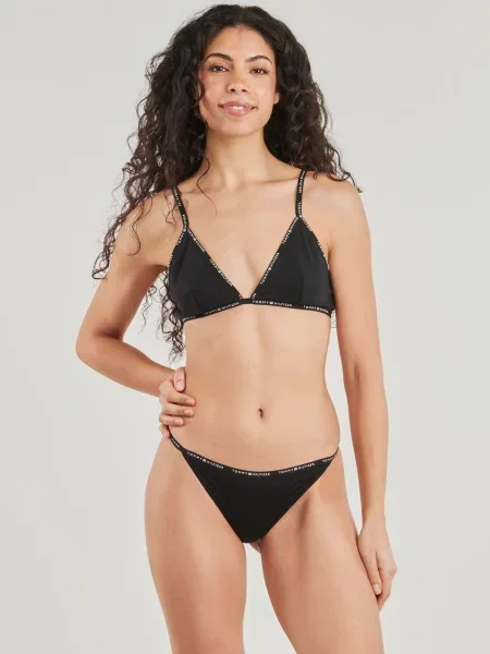 Tommy Hilfiger Underwear Tanga černá bílá