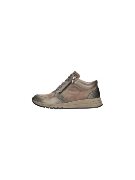 Sneakersy Waldläufer zamszowe brązowe