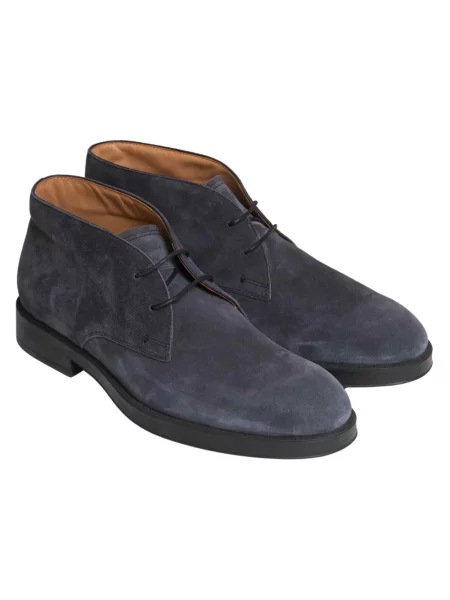 Botki Tod's skórzane niebieskie