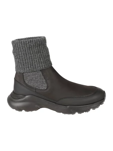 Botki Tod's wełniane do biegania szare