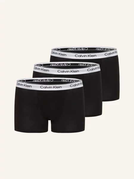 Calvin Klein Boxerky 3 Kusy V Balení černá bílé