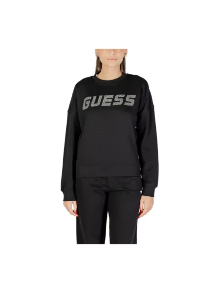 Guess bluza PRIMULA z aplikacją czarny