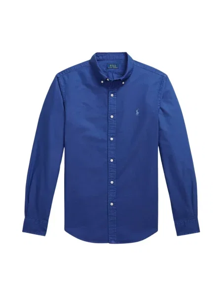 Koszula Polo Ralph Lauren z twillu niebieska