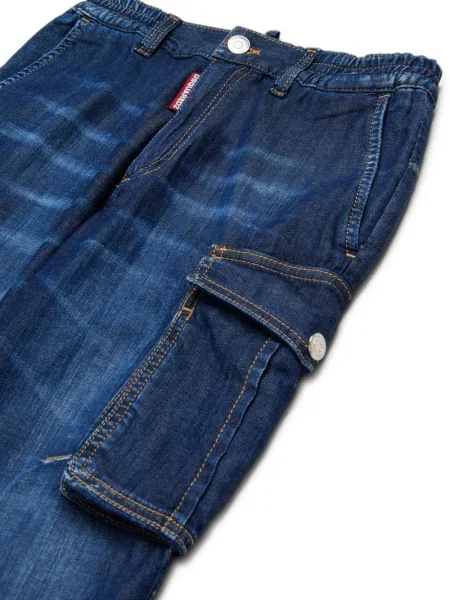 Jeansy dziecięce Dsquared2 niebieskie