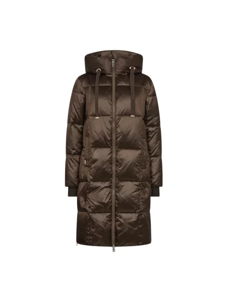 Płaszcz puchowy z kapturem model ‘NOVA’ Mos Mosh brązowy