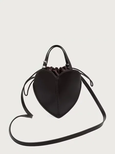 Rotate torebka crossbody skórzana brązowa