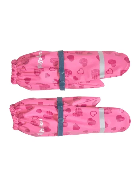 PLAYSHOES Rukavice Herzchen / modrofialová / ružová / pitaya sivá