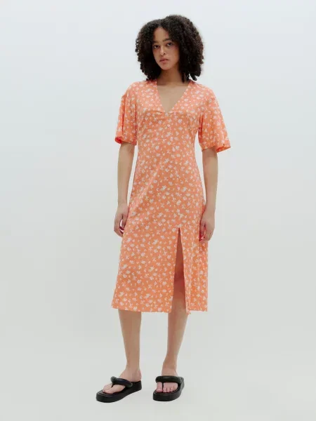 EDITED Rochie Anna mai multe culori / amestecat portocaliu