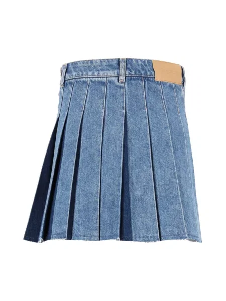Spódnica jeansowa Maison Kitsune niebieska