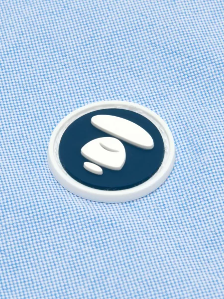 Cămașă Aape By A Bathing Ape din țesătură twill albastru