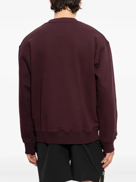 Флийс полар Lacoste с кръгло деколте виолетово