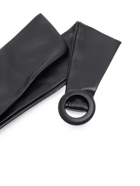 Curea Jacquemus cu funde cu cataramă negru