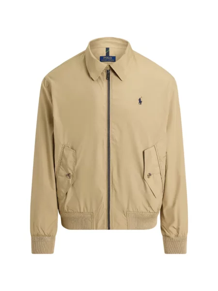 Fleece polo Polo Ralph Lauren με κέντημα με λαιμόκοψη v κόκκινο