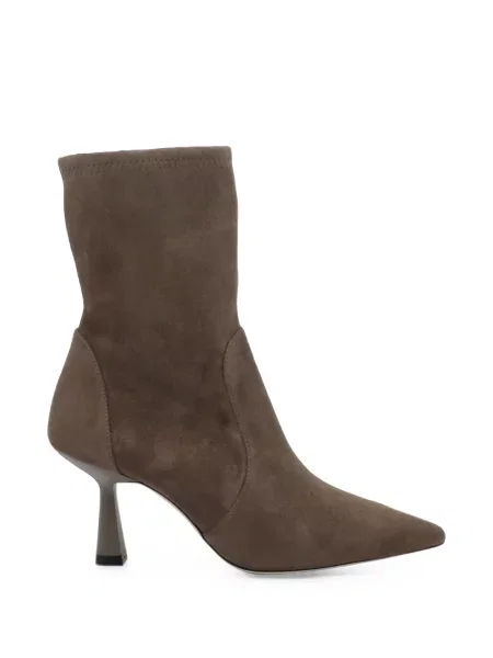 Cizme scurte Stuart Weitzman din piele de căprioară gri