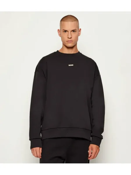 BOSS GREEN Hanorac Stenson | Oversize fit negru