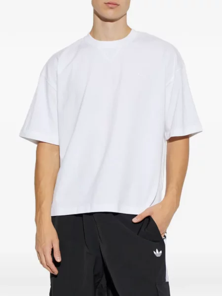 Tricou Adidas cu broderie alb