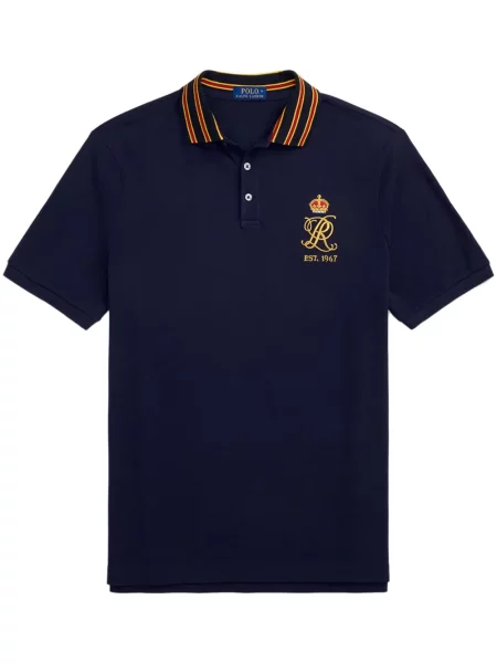 Polo Polo Ralph Lauren cu imagine de lână de costum verde