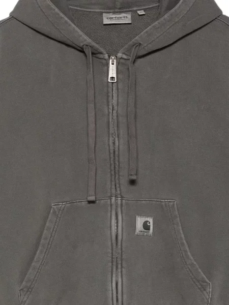 Majica s kapuljačom Carhartt Wip s autogramom siva
