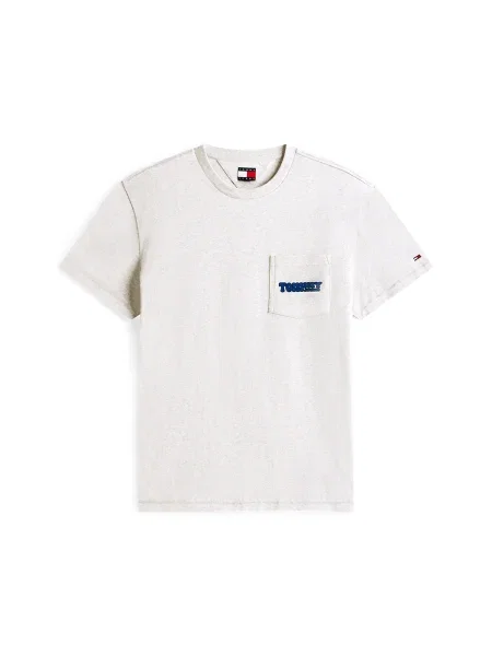 Tommy Jeans Tricou deschis gri