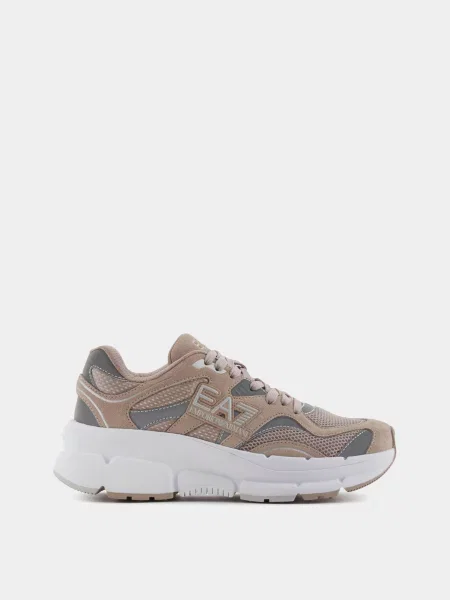 Кросівки поліестер/поліуретан/шкіра бежевий