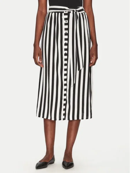 YAS Fustă midi Savanna negru