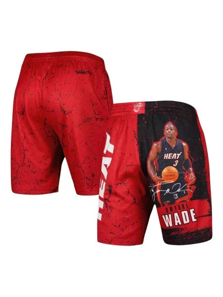 Pantaloni scurți Mitchell & Ness roșu