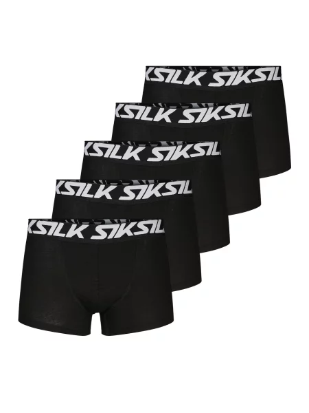 SikSilk Boxeri negru alb