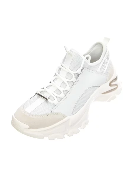 Sneakersy Steve Madden sznurowane skórzane białe