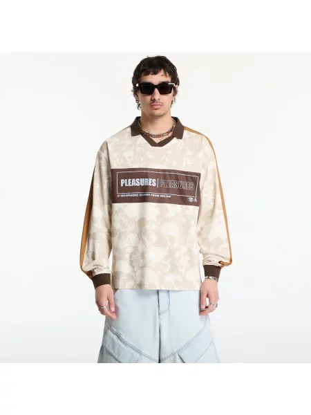 Tricou PLEASURES Despair Long Sleeve Jersey Ecru L