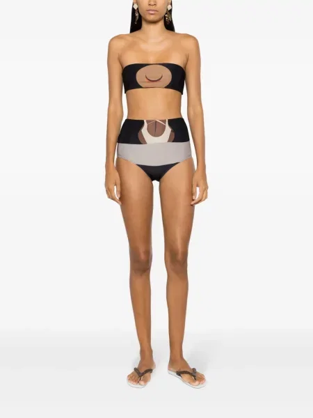 Raštuotas bikinis Amir Slama juoda