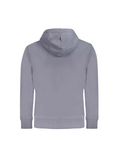 Bluza z kapturem Calvin Klein Jeans z kapturem niebieska