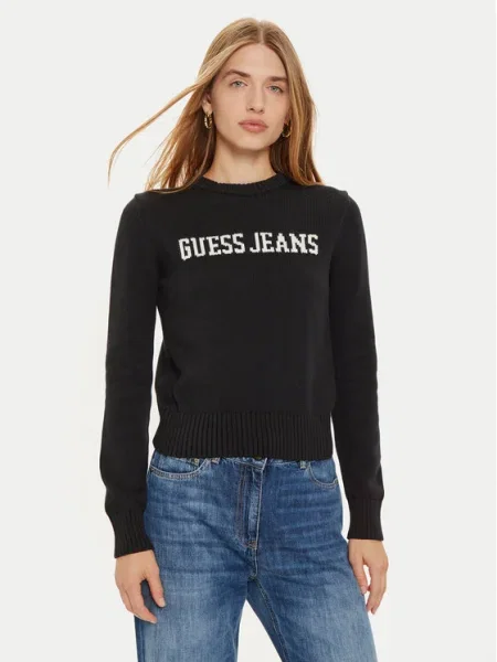 Guess Jeans Pulover negru