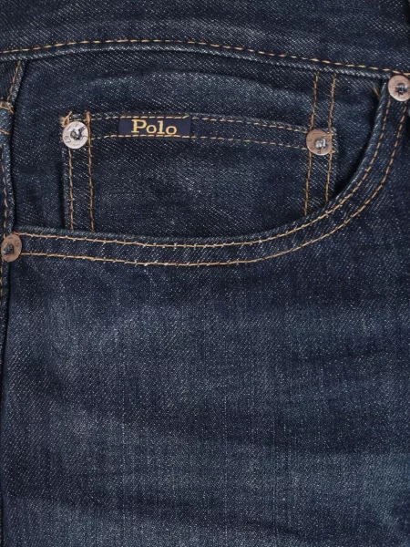 Blugi Polo Ralph Lauren cu broderie albastru