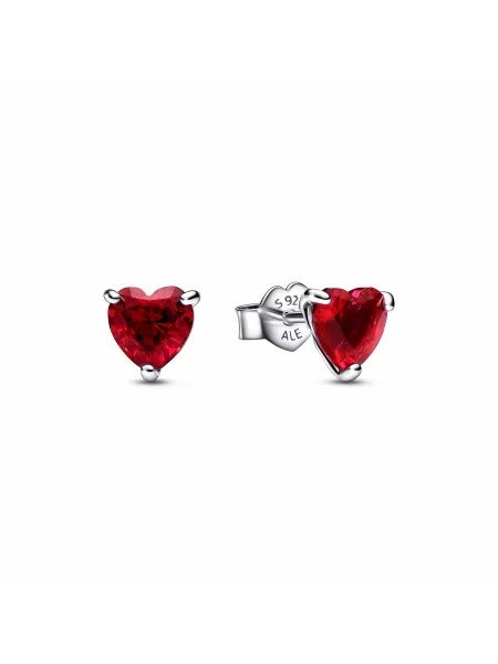 Серьги Pandora красные