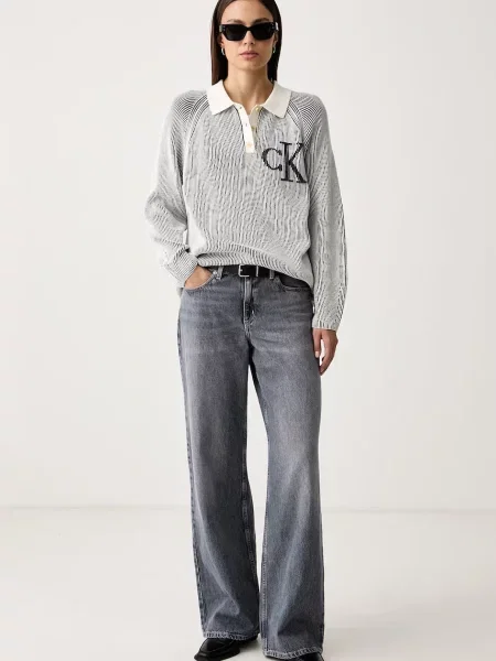 Calvin Klein Jeans pulover pentru femei din bej
