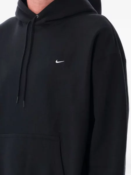 Bluza z kapturem Nike retro sznurowana skórzana szara