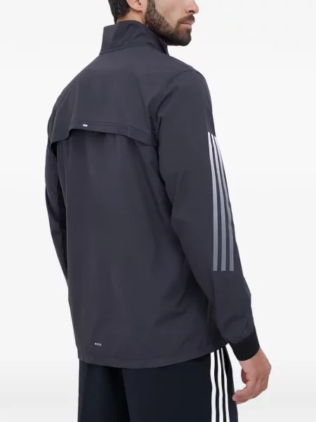 Γυμναστήριο σετ φόρμας Adidas με στρογγυλή λαιμόκοψη από διχτυωτό μαύρο