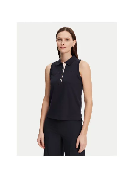 Gant Polo Σκούρο Regular Fit μπλε