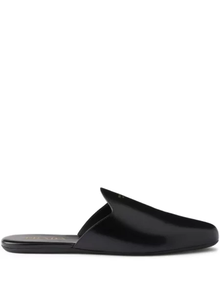 Papuci tip mules Prada din piele negru