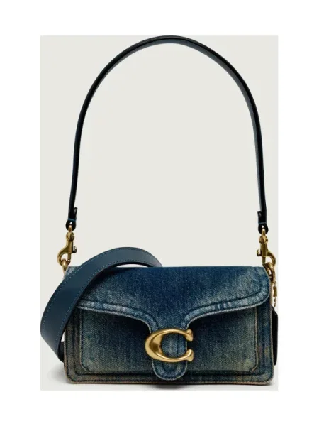 Blugi Coach din piele albastru