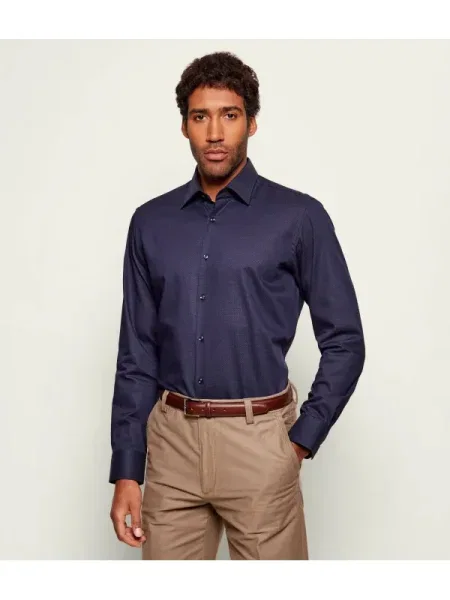 BOSS BLACK Cămașă | stretch negru