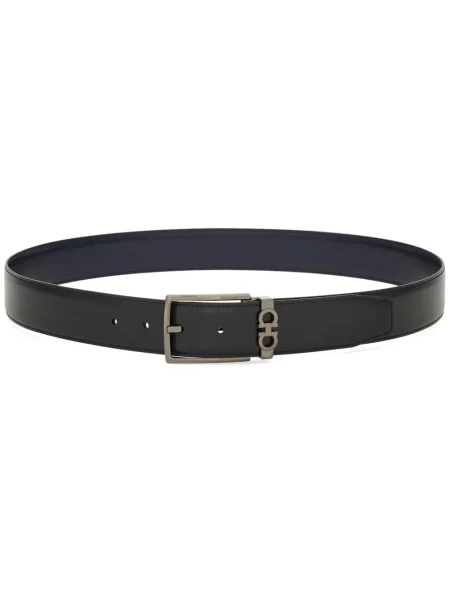 Curea Ferragamo din piele albastru