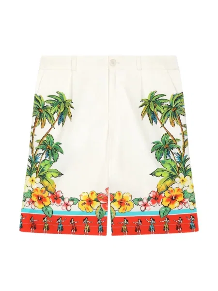 Bermudy dziecięce Dolce And Gabbana białe