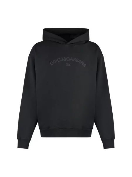 Bluza z kapturem Dolce And Gabbana z kapturem czarna
