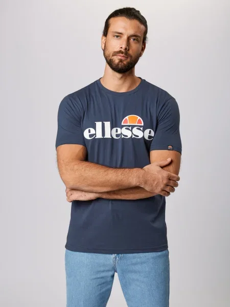 ELLESSE Tričko námornícka modrá oranžová / červená biela