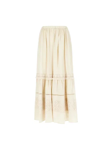 Spódnica maxi Weekend Max Mara beżowa