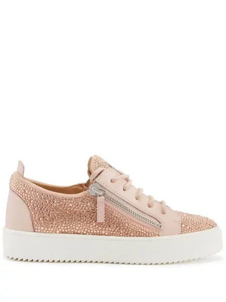 Sneakerși Giuseppe Zanotti de cristal roz